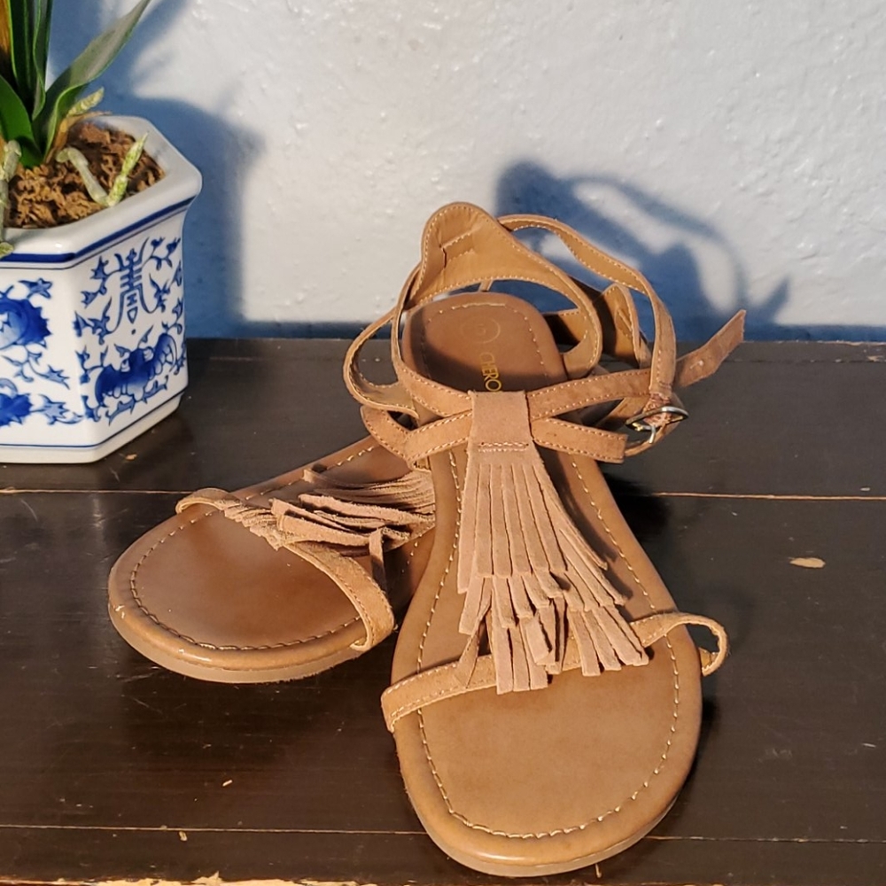 Cherokee tassle sandals